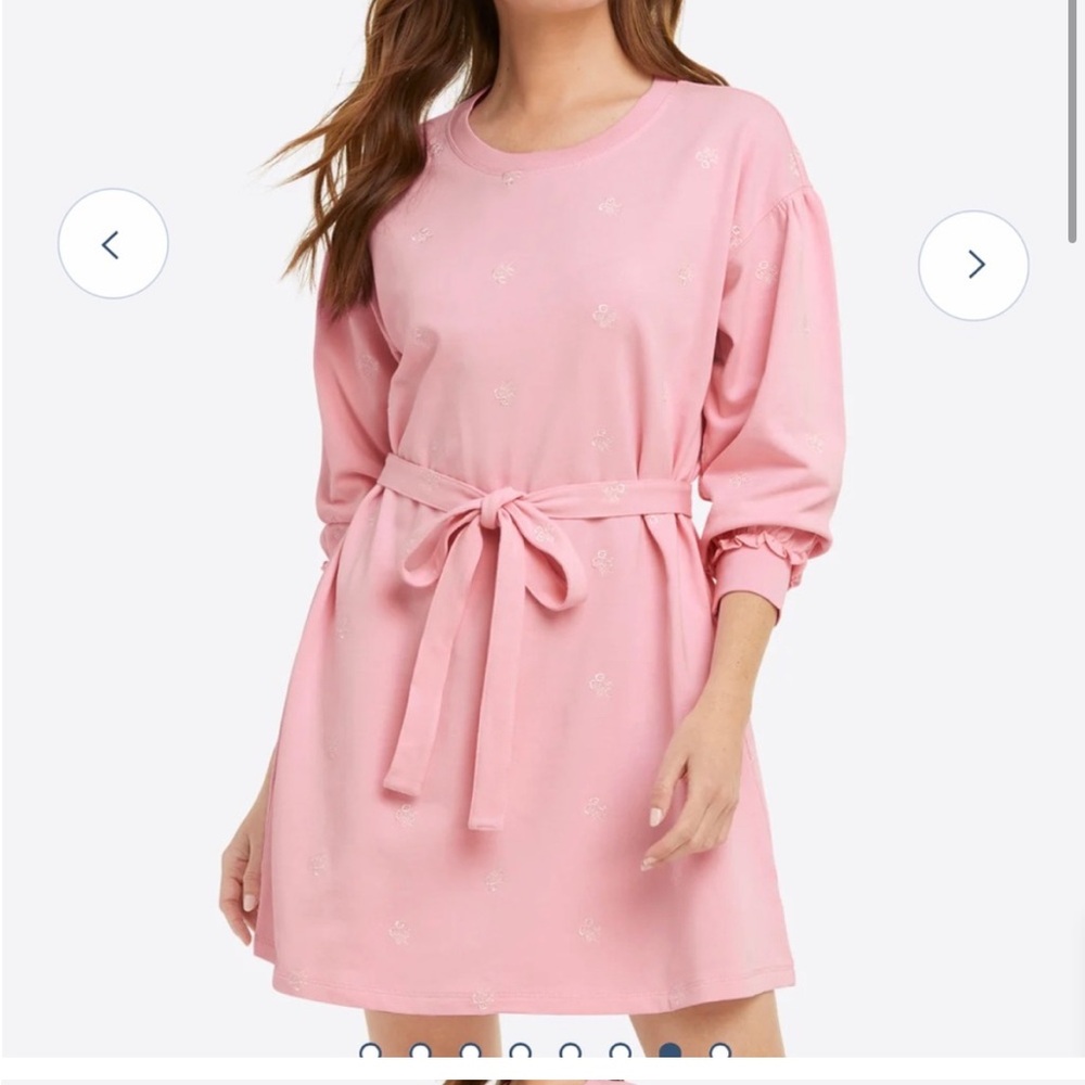 Draper James Pink Sweatshirt Dress
